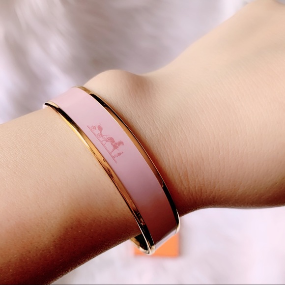 Hermès Caleche Enamel Bangle Bracelet - Picture 2 of 8